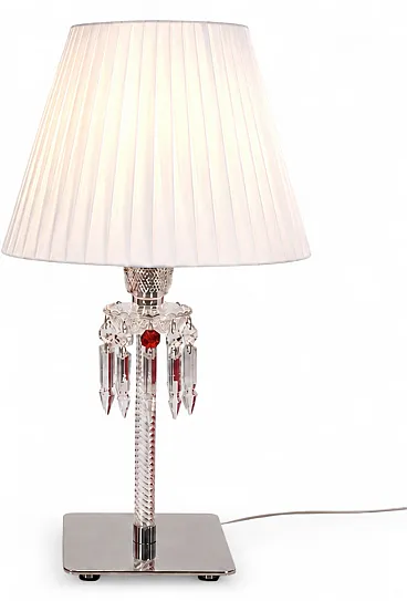 Baccarat Clear Crystal Table Torch Lamp