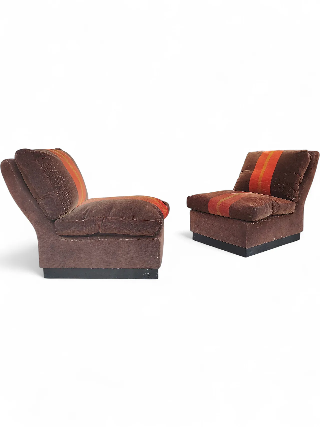 Pair of 70s Willy Rizzo armchairs Attributed 11