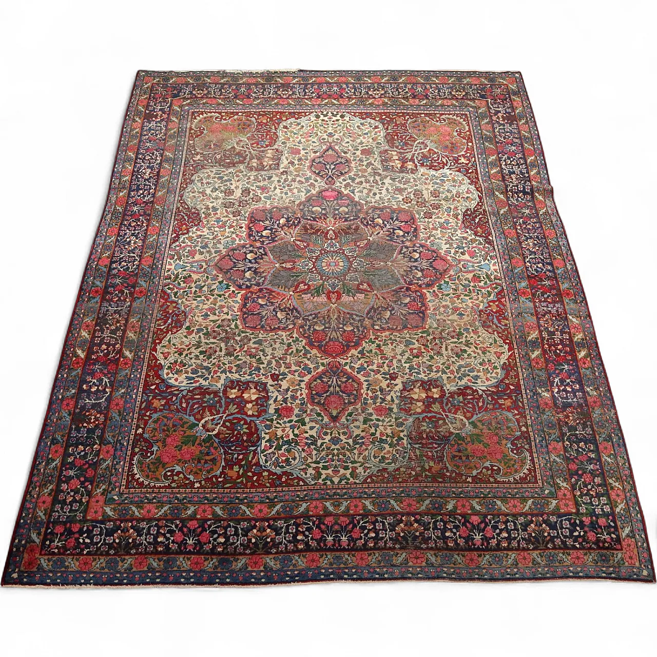 Kerman carpet in cotton and wool, 20th century 8