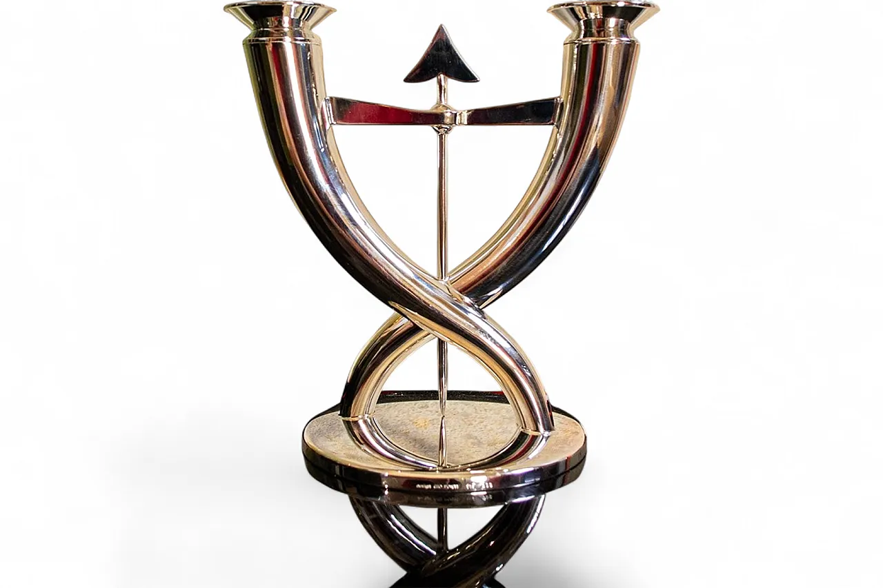 Candelabro Fleche in argento di Gio Ponti per Christofle, anni '20 8