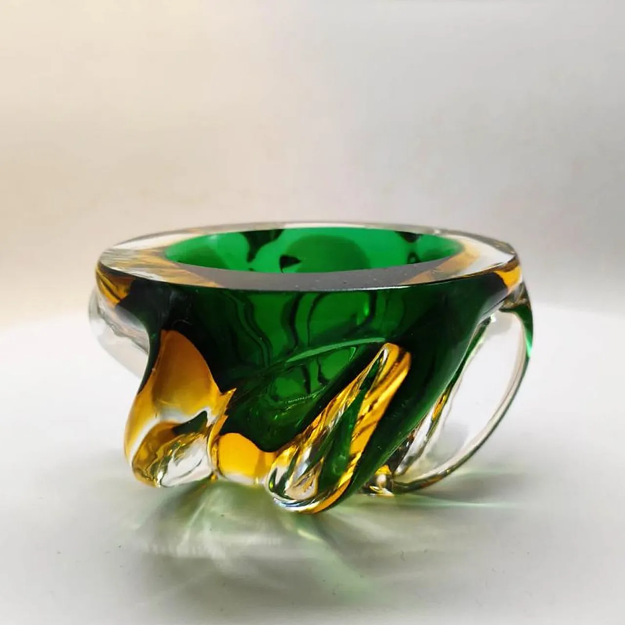 Ashtray in handblown and handcrafted Murano glass, 1950s 1