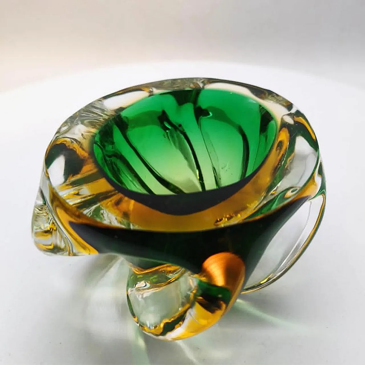 Ashtray in handblown and handcrafted Murano glass, 1950s 5