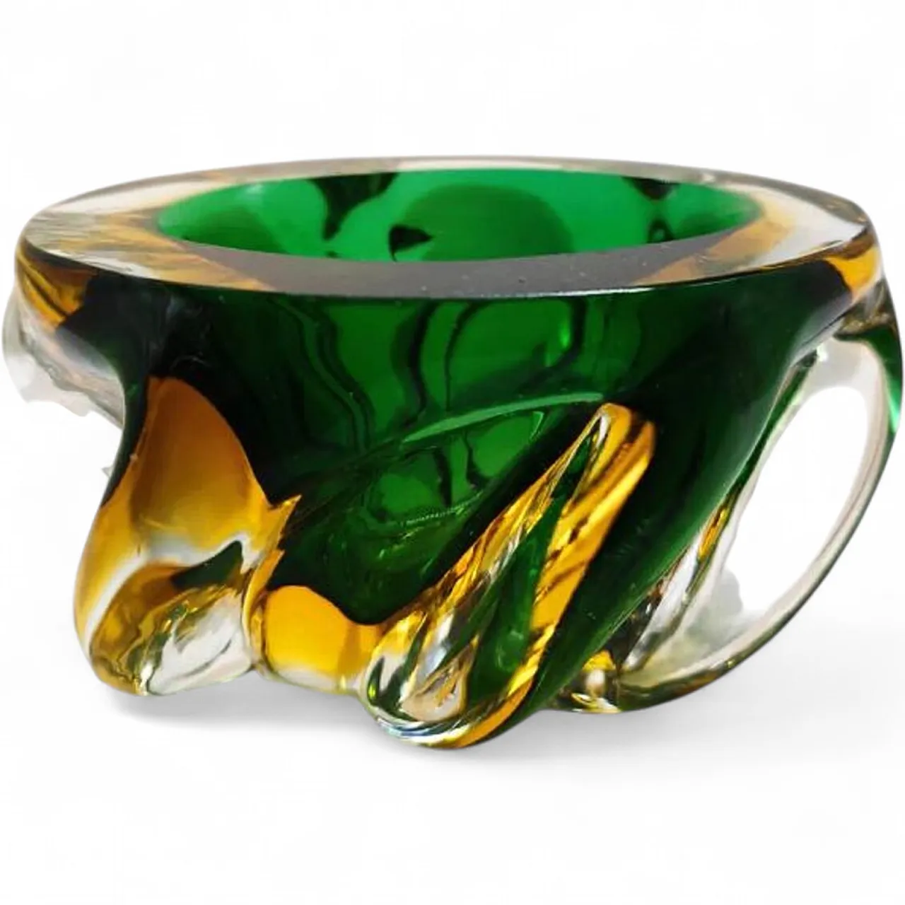 Ashtray in handblown and handcrafted Murano glass, 1950s 7
