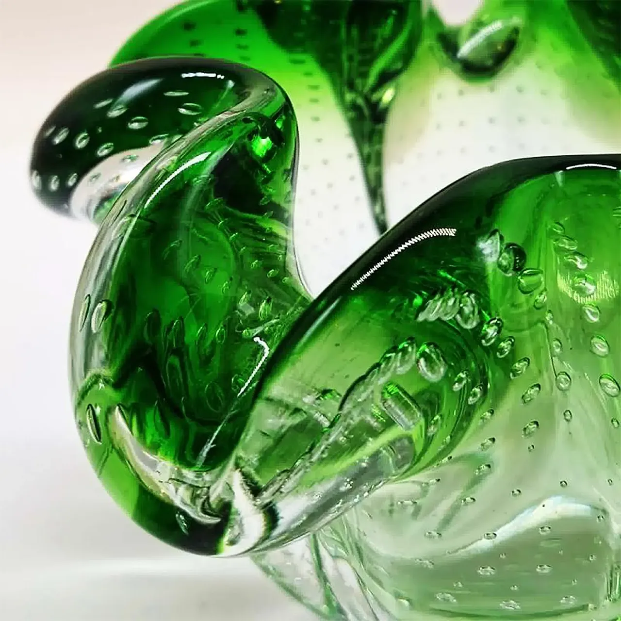 Ashtray in Murano glass with air bubble, 1950s 7
