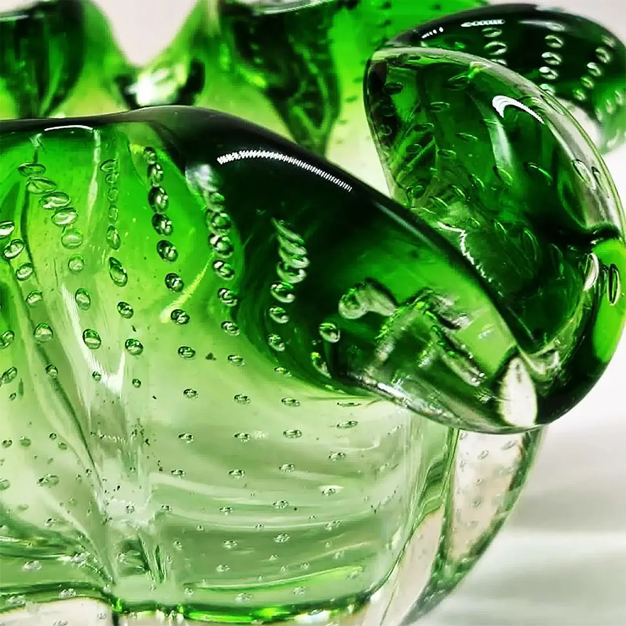 Ashtray in Murano glass with air bubble, 1950s 8