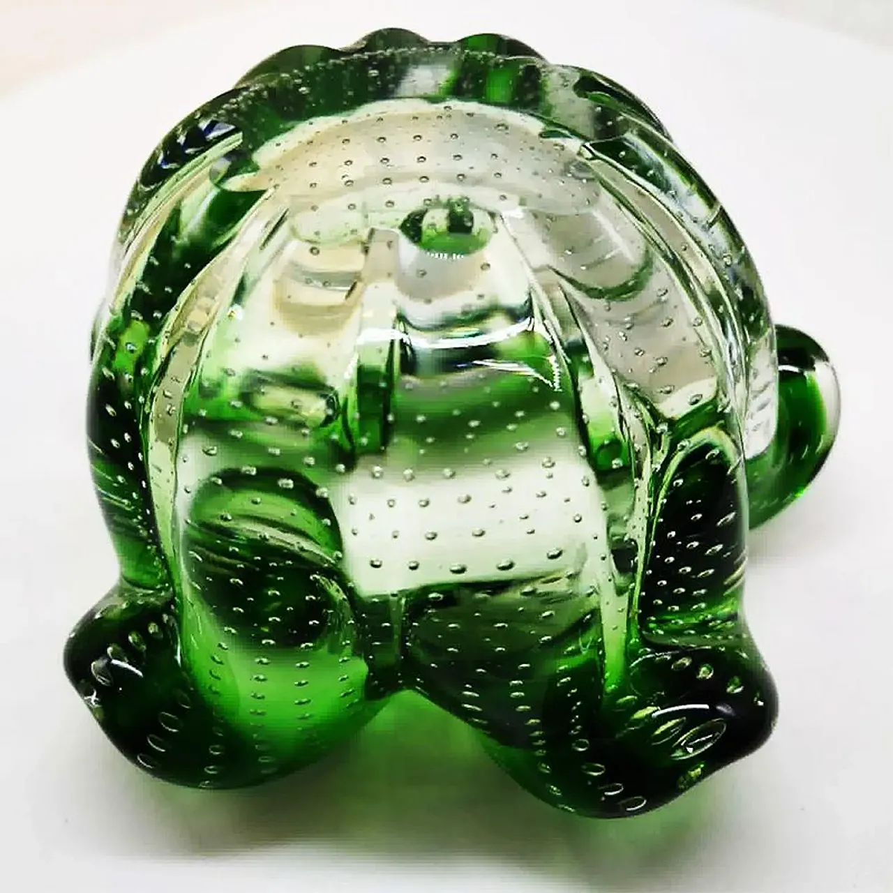 Ashtray in Murano glass with air bubble, 1950s 10