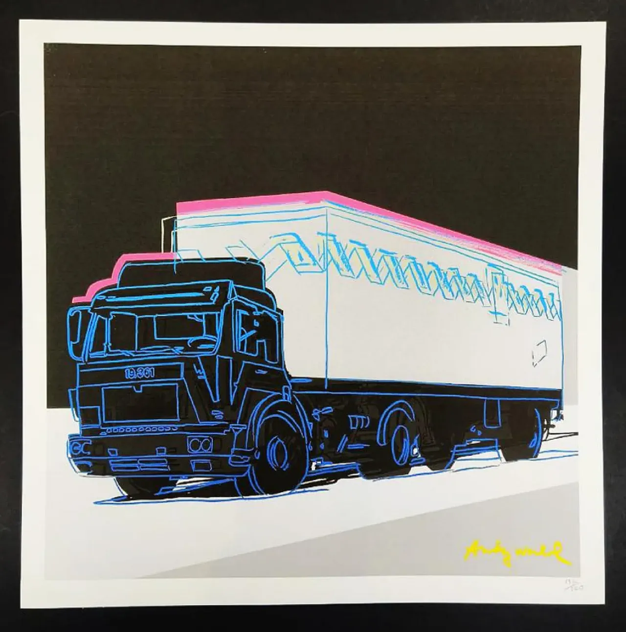 Andy Warhol, Truck, limited edition lithograph by CMOA, 1980s 1