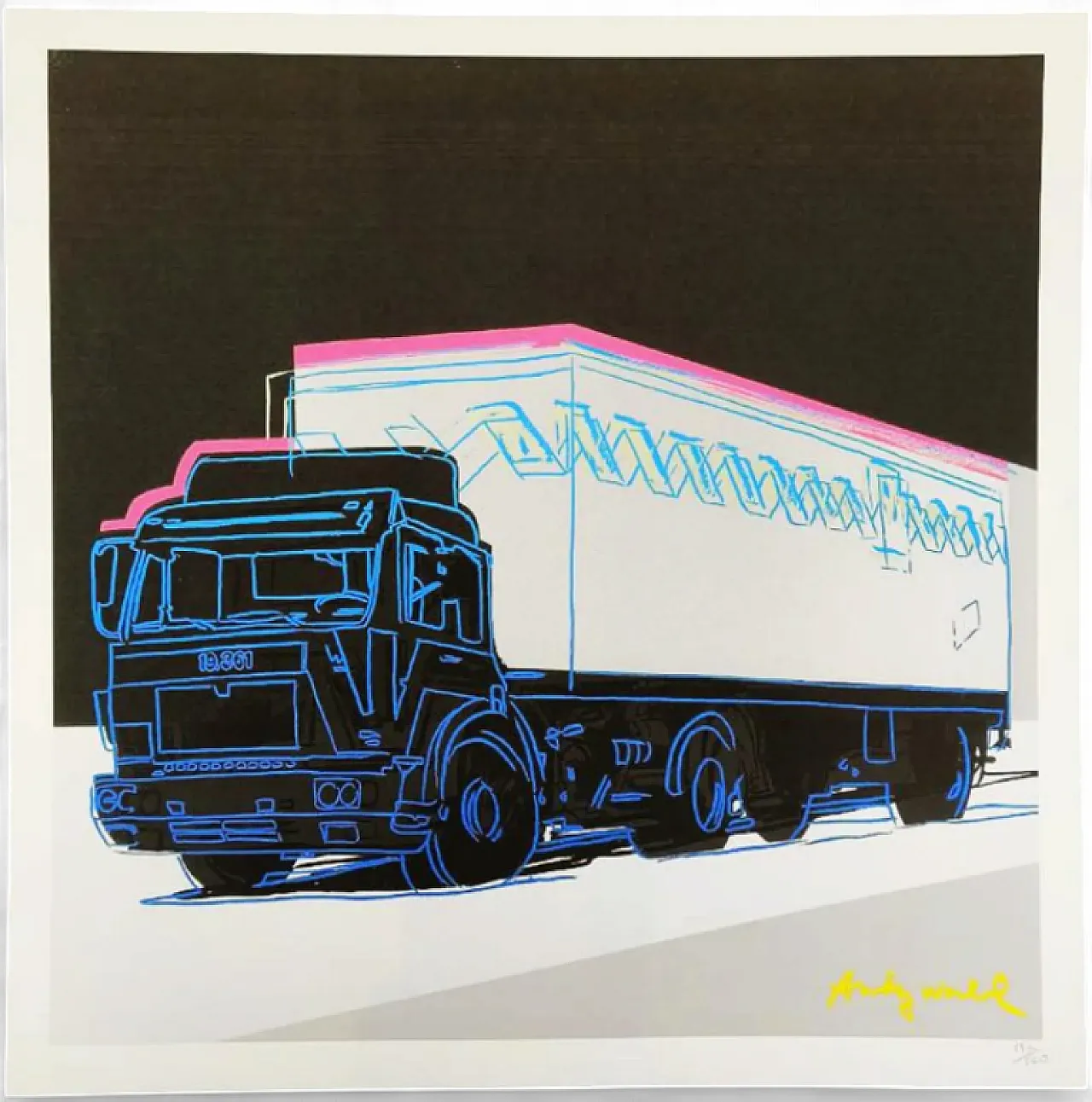 Andy Warhol, Truck, limited edition lithograph by CMOA, 1980s 7