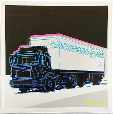 Andy Warhol, Truck, limited edition lithograph by CMOA, 1980s