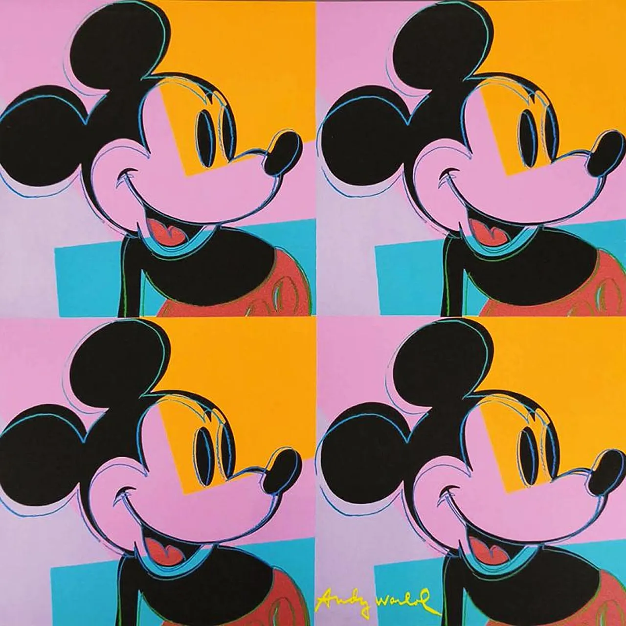 Andy Warhol, Mickey Mouse, limited edition lithograph by CMOA, 1980s 1