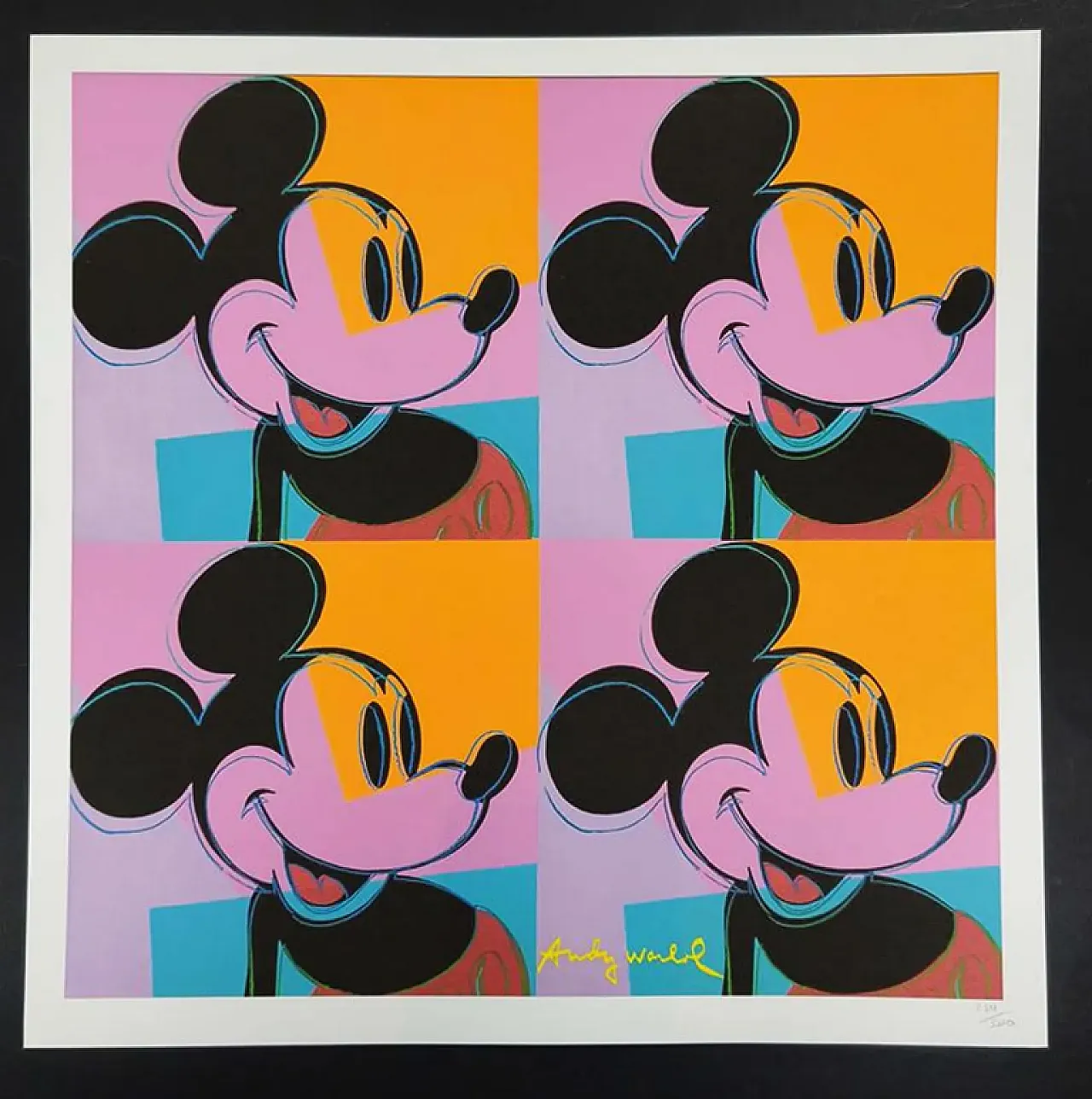 Andy Warhol, Mickey Mouse, limited edition lithograph by CMOA, 1980s 2