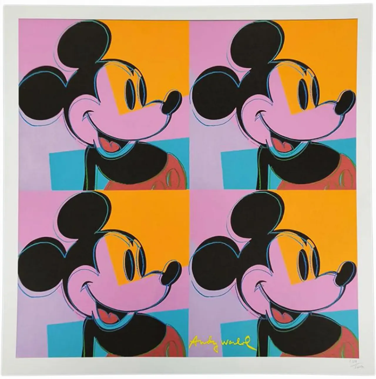Andy Warhol, Mickey Mouse, limited edition lithograph by CMOA, 1980s 7