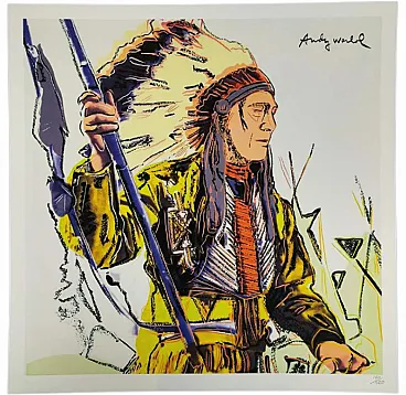 Andy Warhol, Indians, limited edition lithograph by CMOA, 1980s