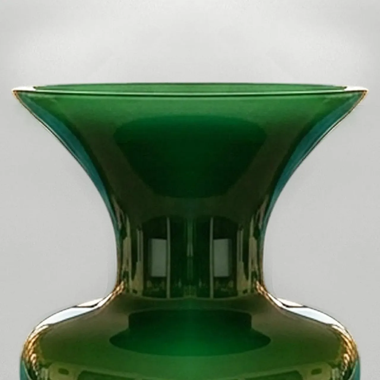 Vaso in vetro soffiato di Murano del Maestro del Vetro, anni '70 2