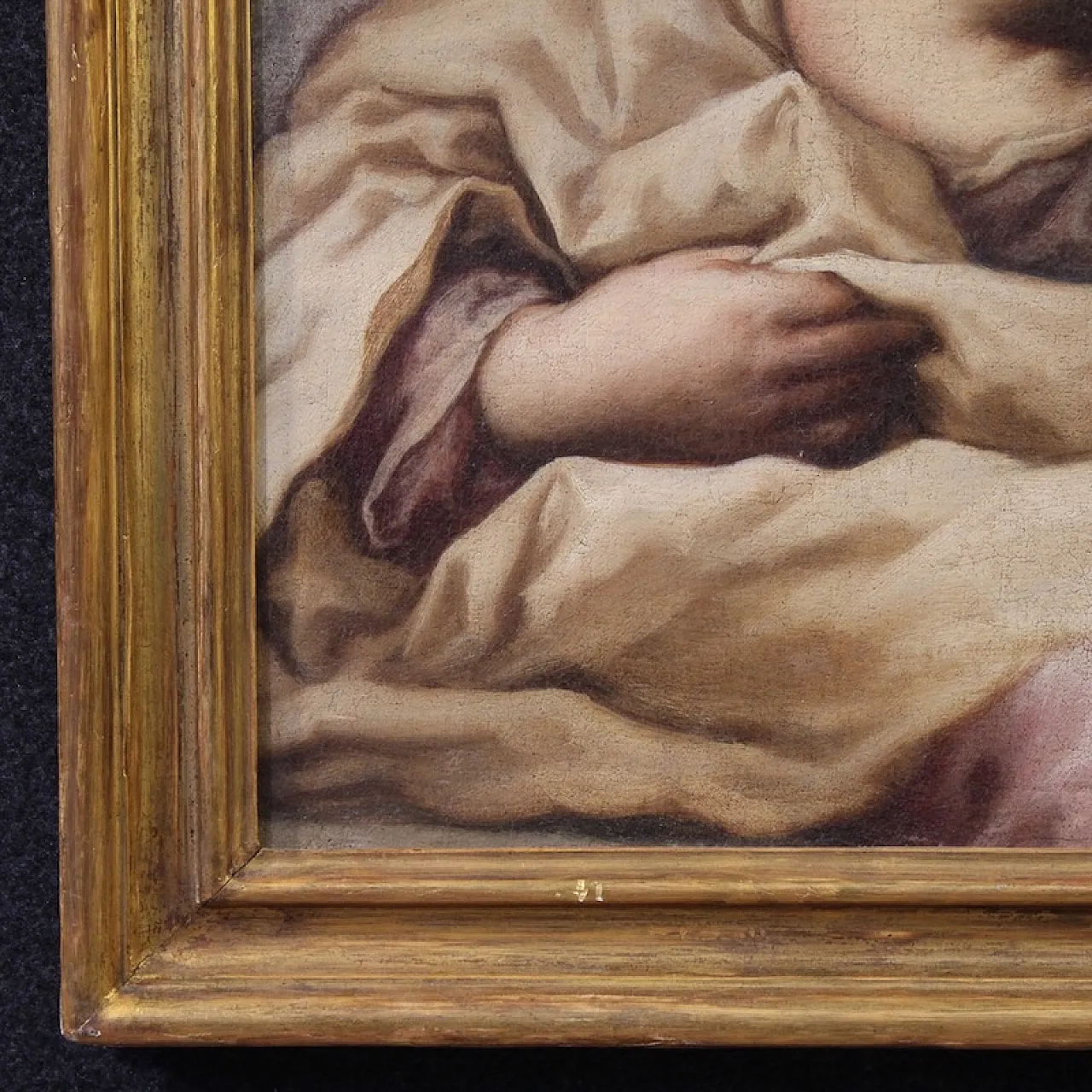 Dipinto italiano Madonna col bambino, '600 7