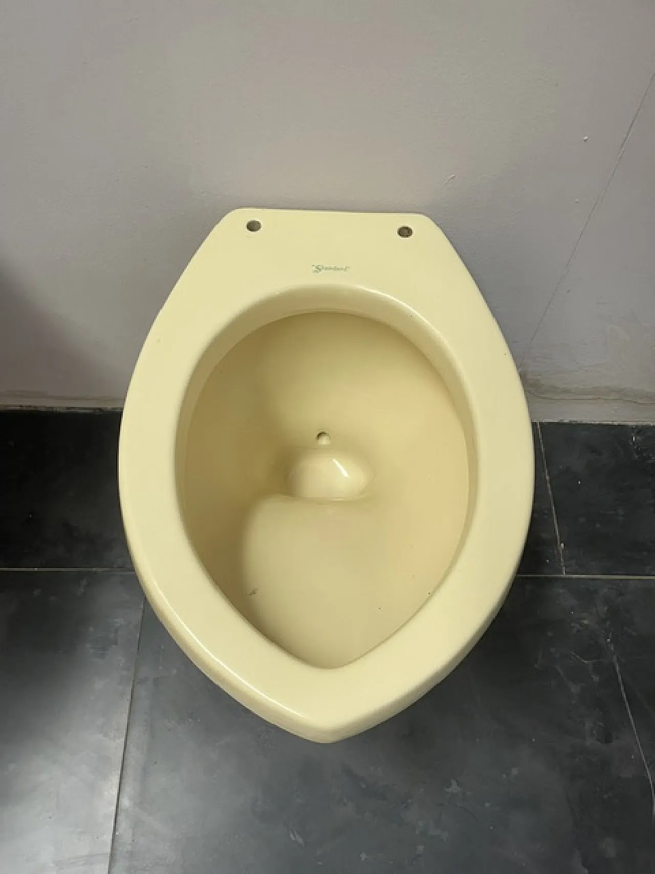 Yellow Ellisse washbasin by Ideal Standard, 1970s 15