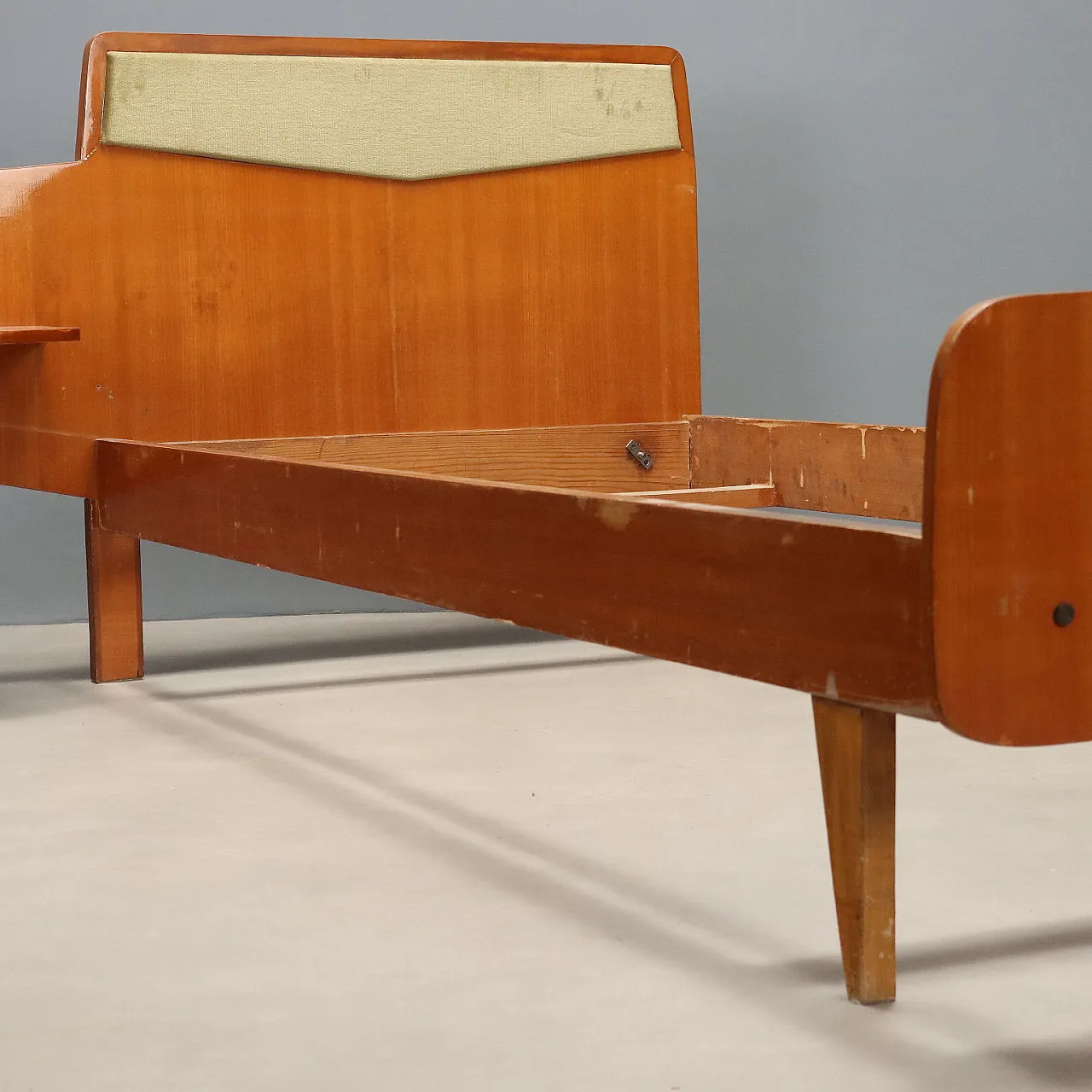 Letto singolo in teak, anni '60 10