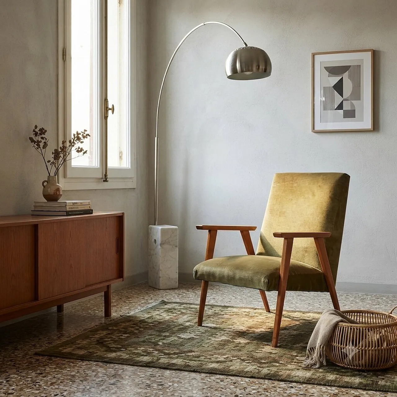Poltrona in legno di faggio, anni '60 2