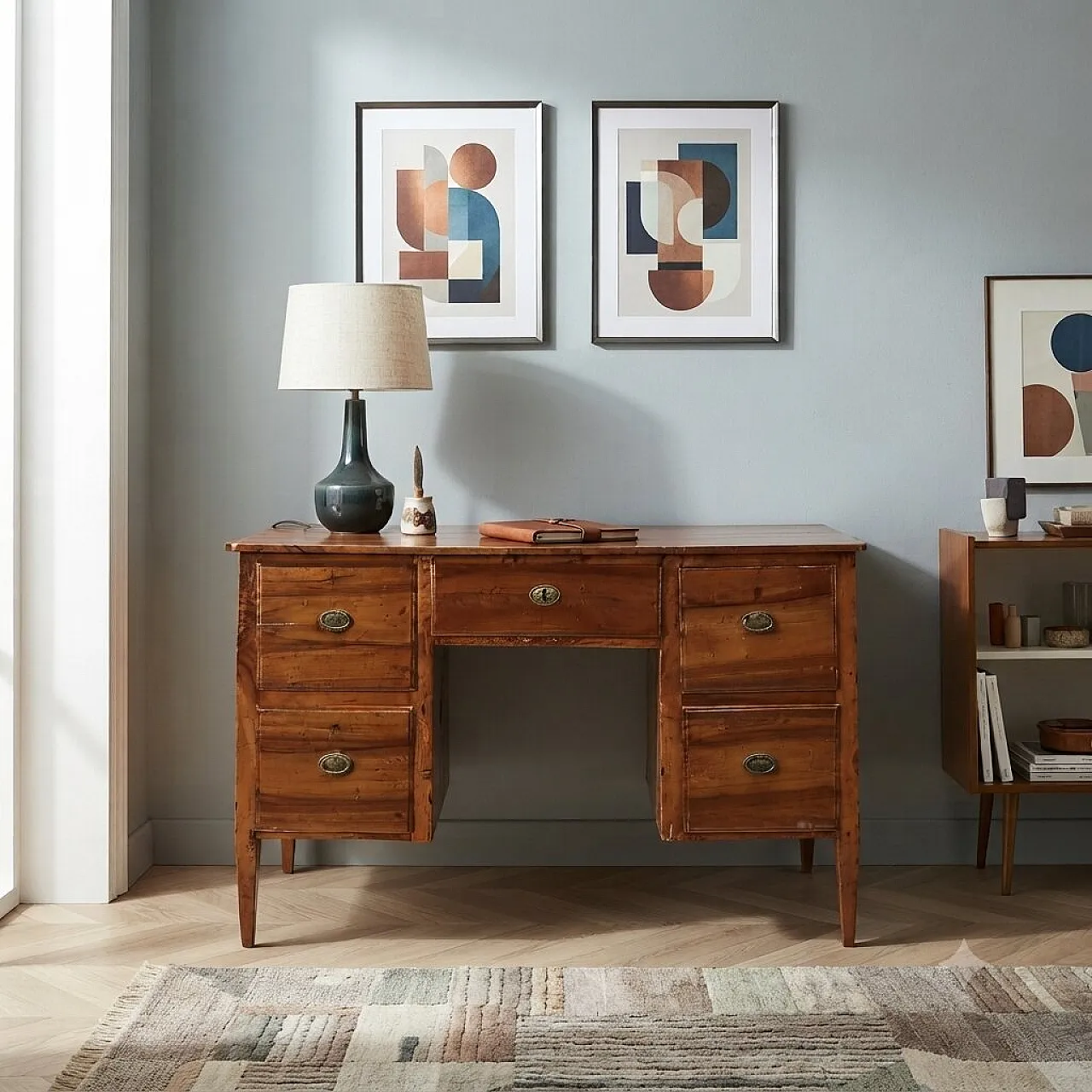 Directory desk in walnut, early 19th century 2