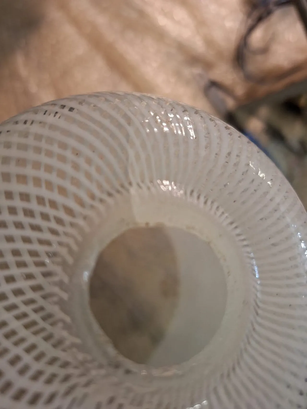 Reticello pendant lamp in Murano glass, 1940s 19