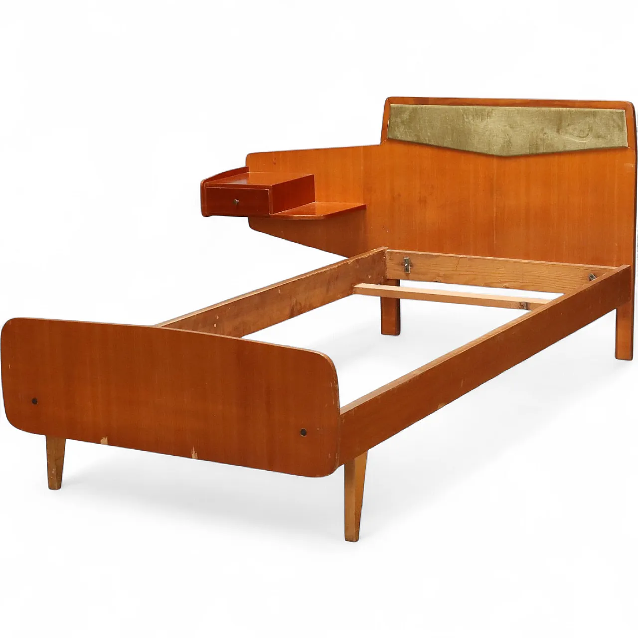 Letto singolo in teak, anni '60 11