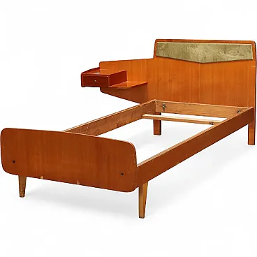 Letto singolo in teak, anni '60