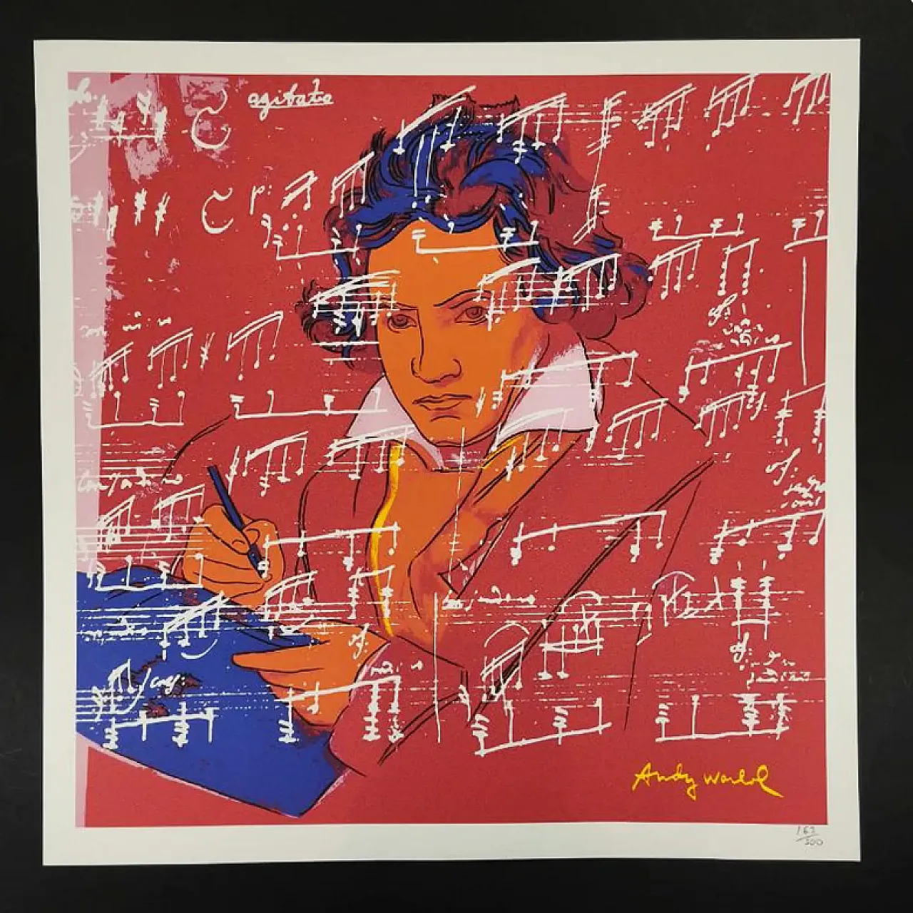 Andy Warhol, Beethoven, limited Edition lithograph by CMOA, 1980s 1