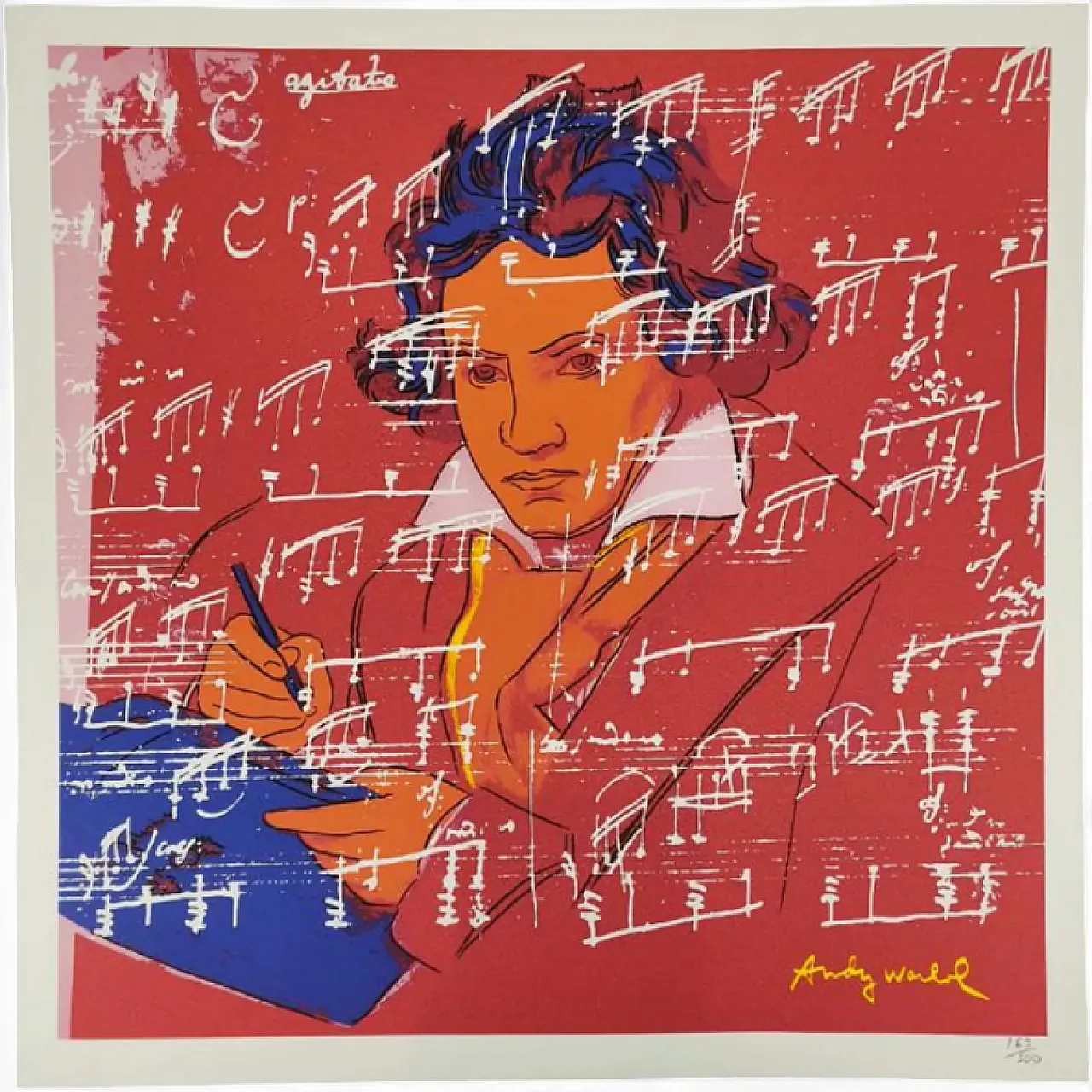 Andy Warhol, Beethoven, limited Edition lithograph by CMOA, 1980s 8
