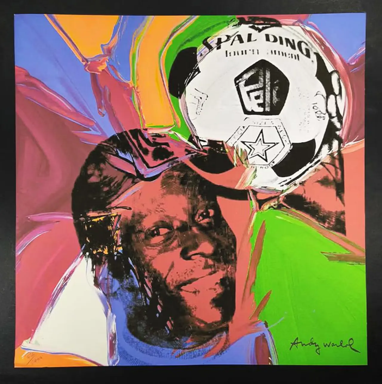 Andy Warhol, Pelè, limited edition lithograph, 1980s 1