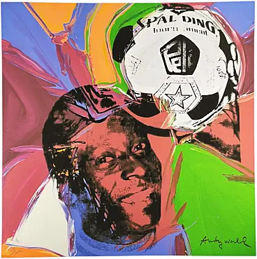 Andy Warhol, Pelè, limited edition lithograph, 1980s