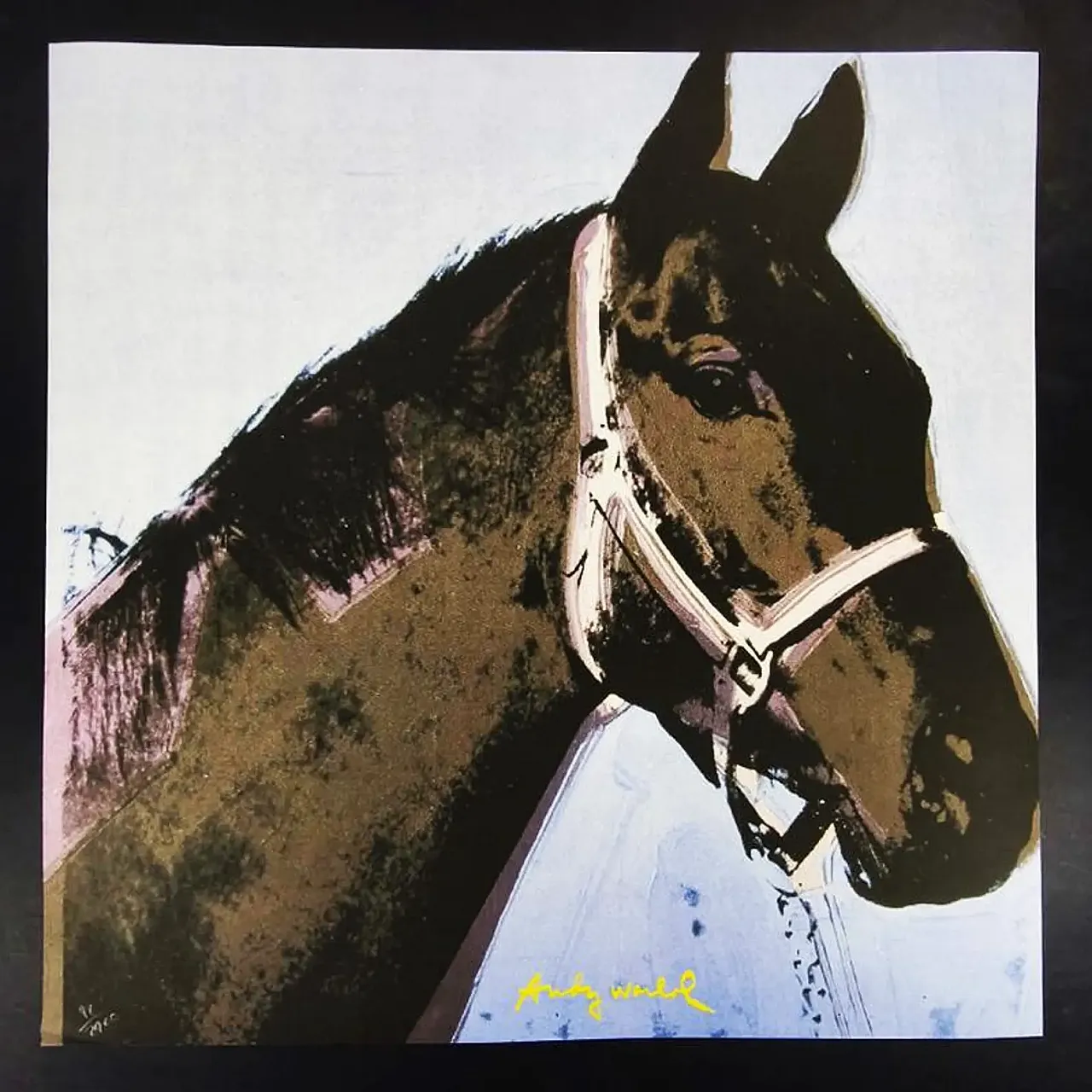 Andy Warhol, Horse, limited edition lithograph by CMOA, 1980s 1