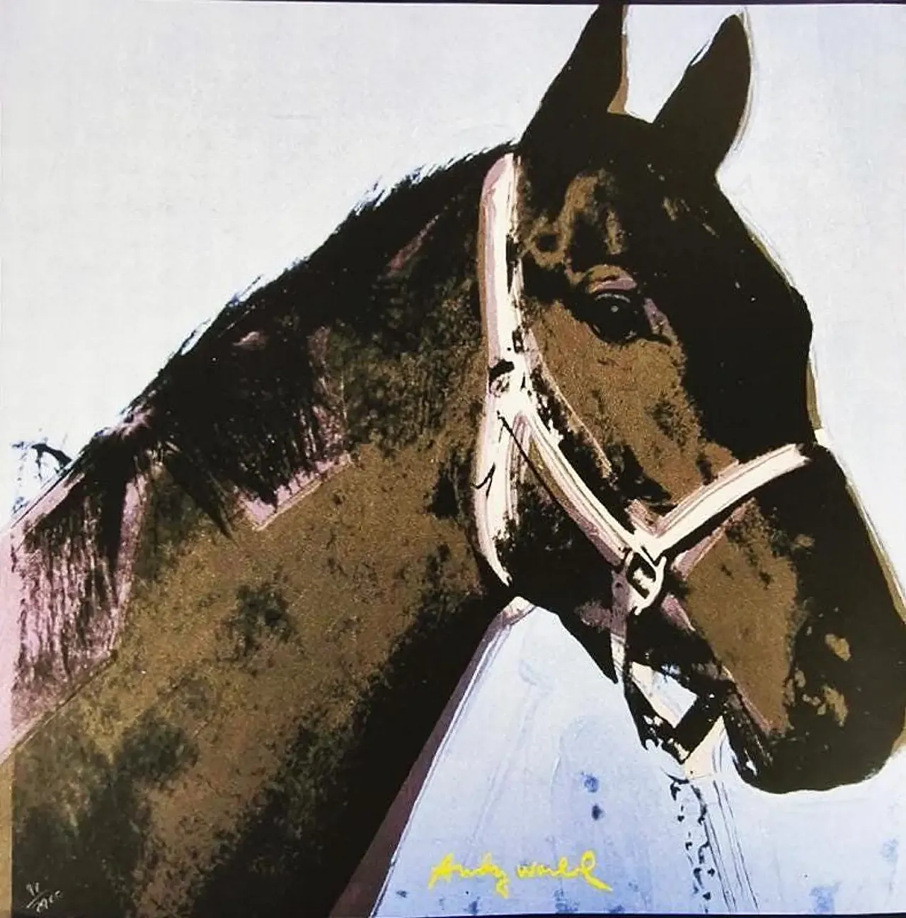 Andy Warhol, Horse, limited edition lithograph by CMOA, 1980s 2