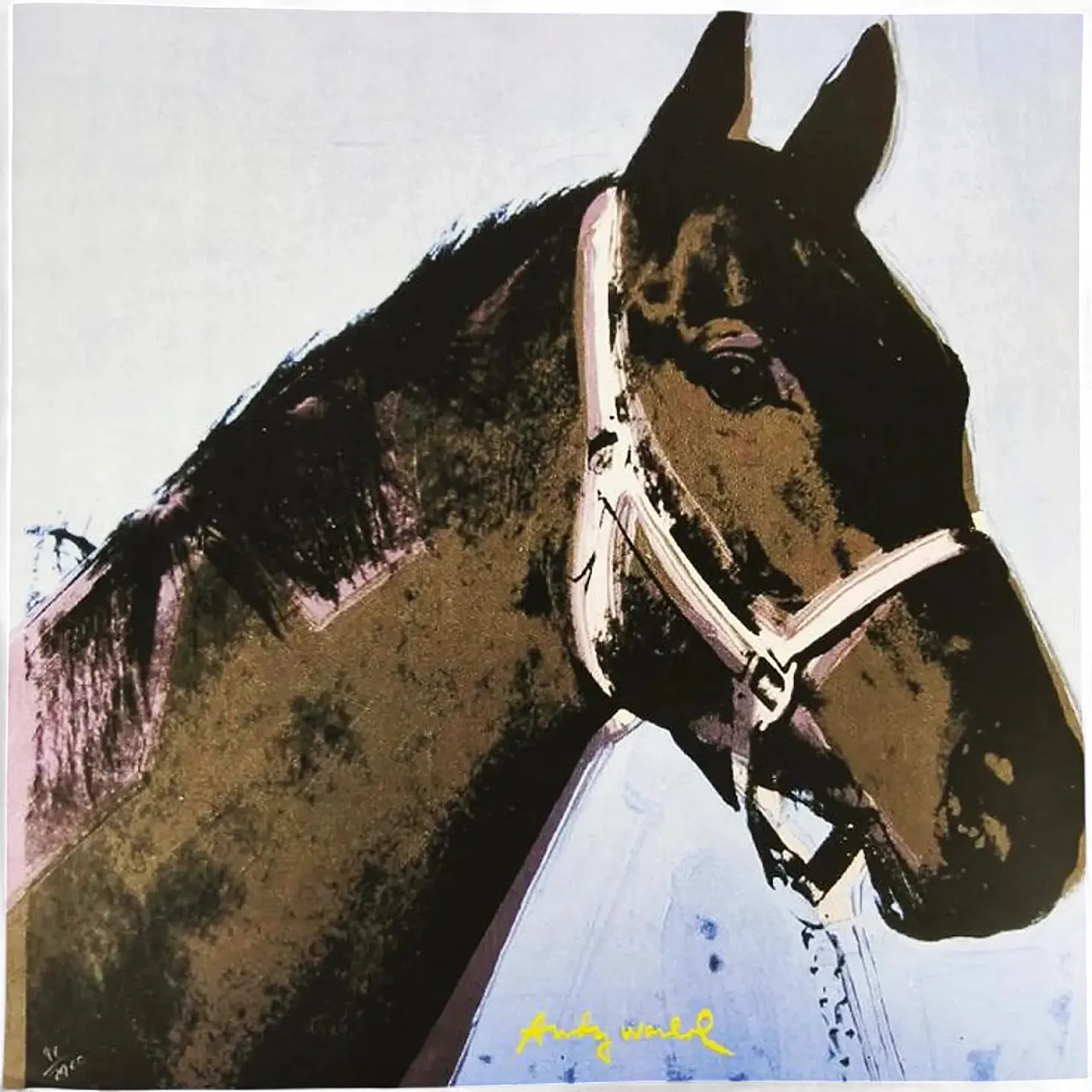 Andy Warhol, Horse, limited edition lithograph by CMOA, 1980s 6