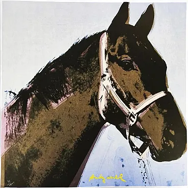 Andy Warhol, Horse, limited edition lithograph by CMOA, 1980s