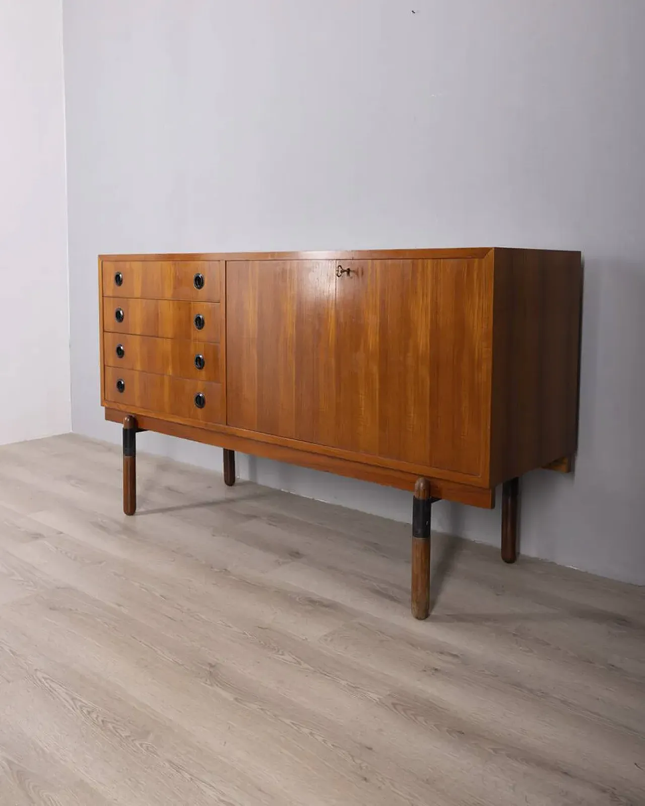Credenza in legno di teak, anni '60 2