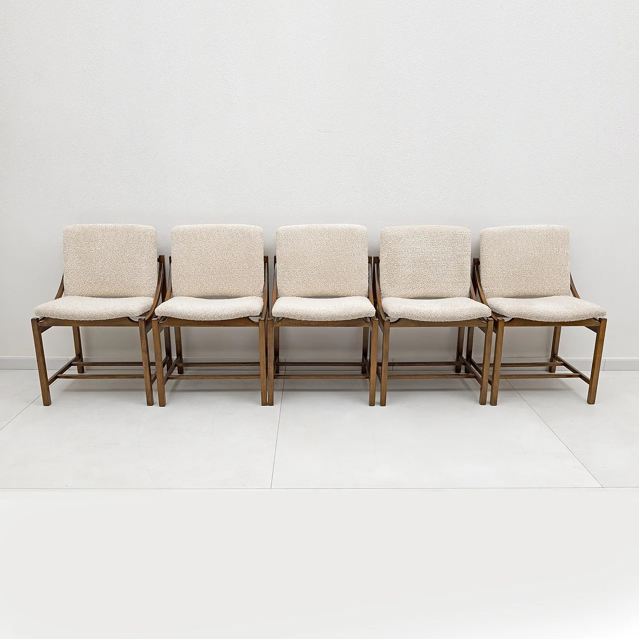 5 Vittorio Rossi dining chairs for Lorenzon, 1960s 2