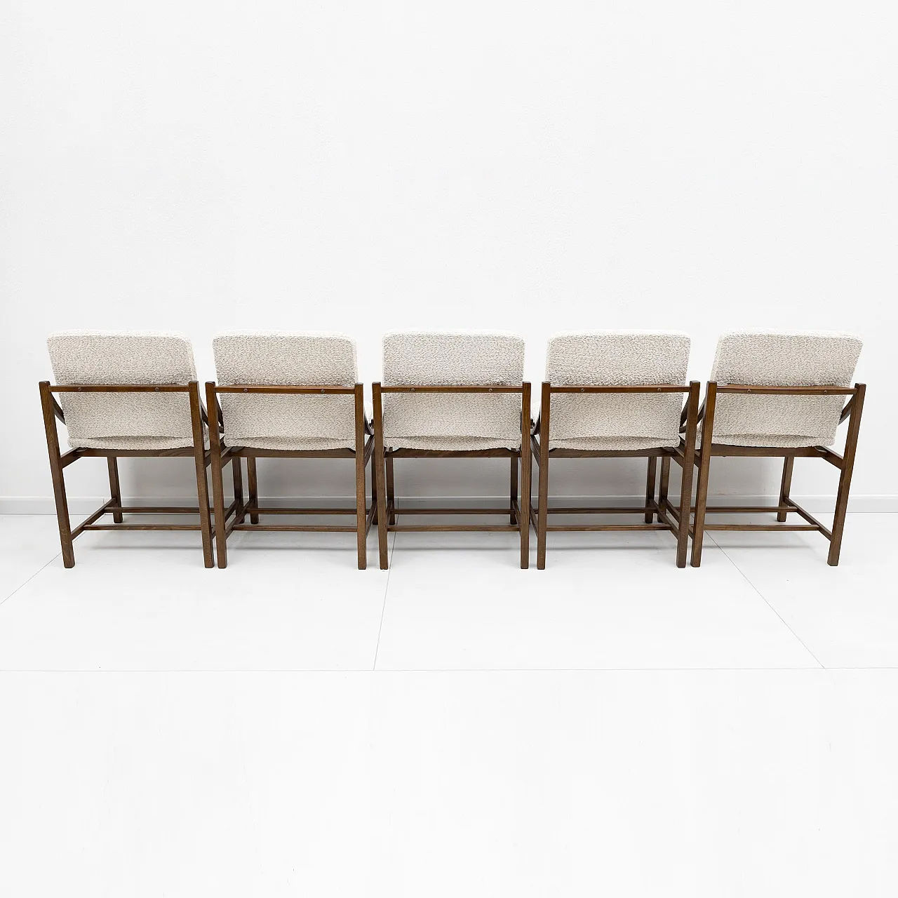 5 Vittorio Rossi dining chairs for Lorenzon, 1960s 6