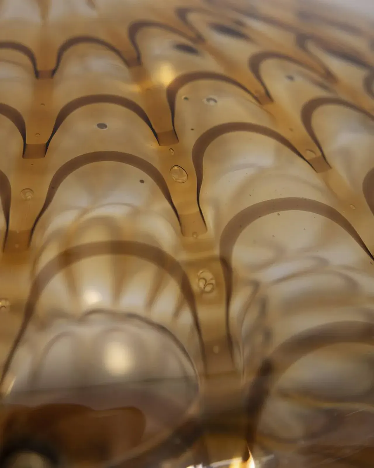 Amber murano glass table lamp, 1970s 8
