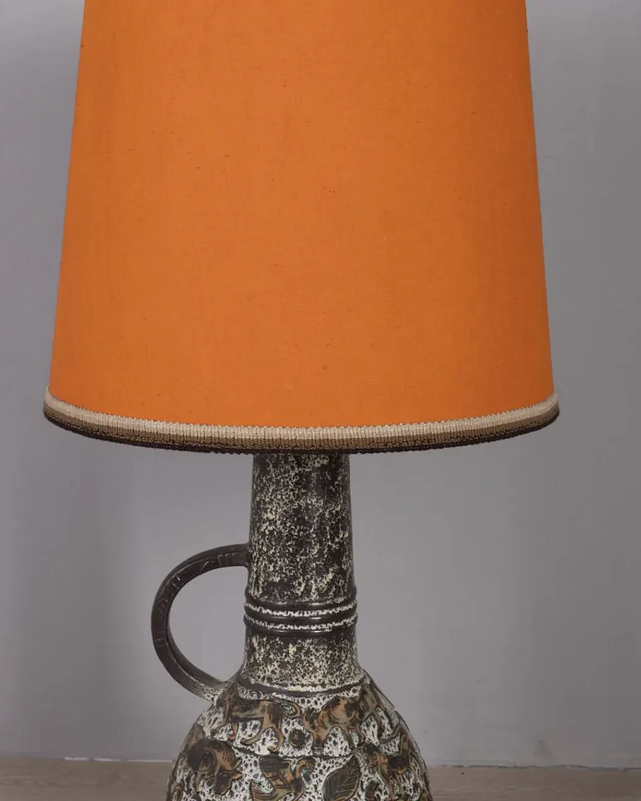 Lampada da terra in ceramica, anni '60 3