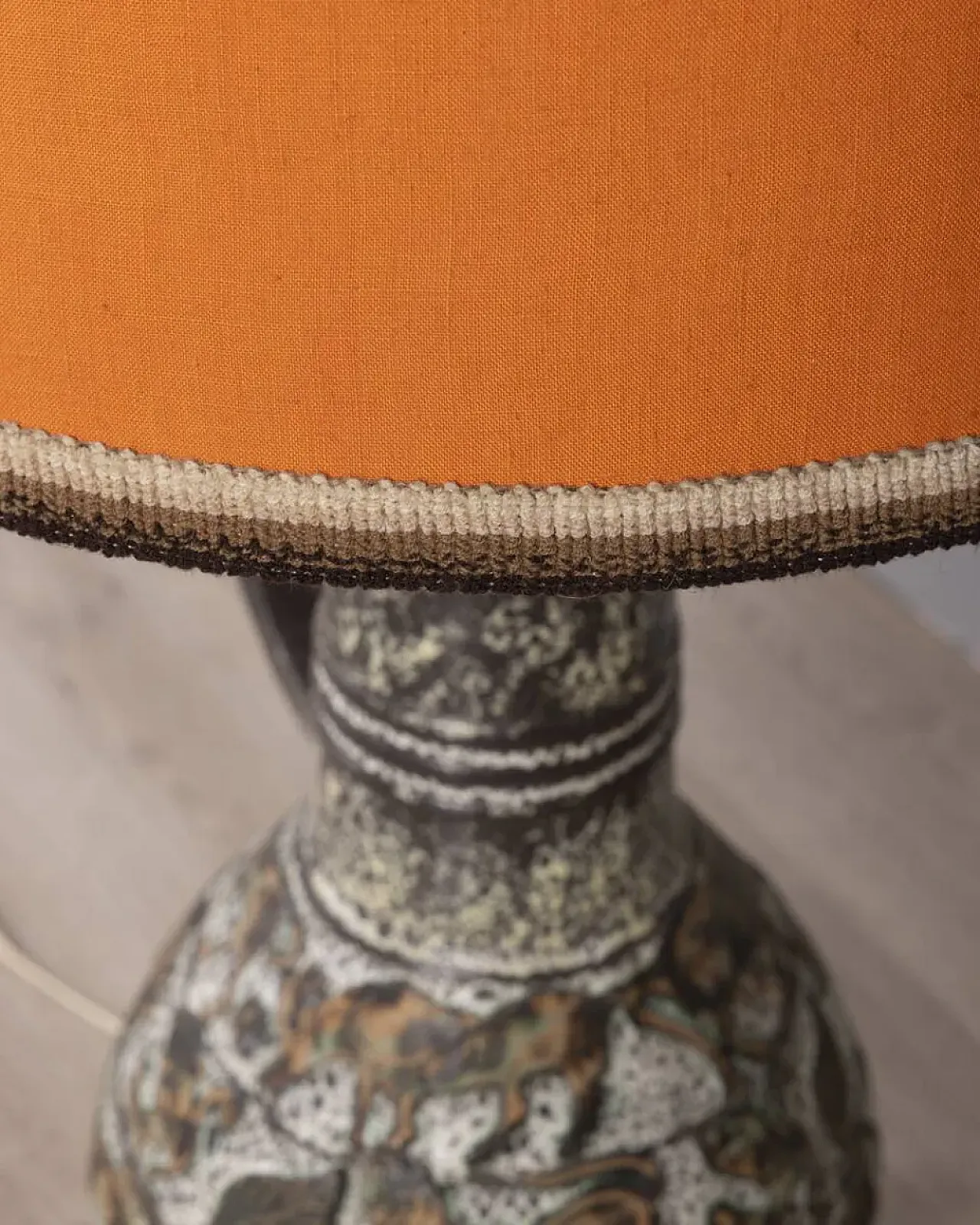 Lampada da terra in ceramica, anni '60 4