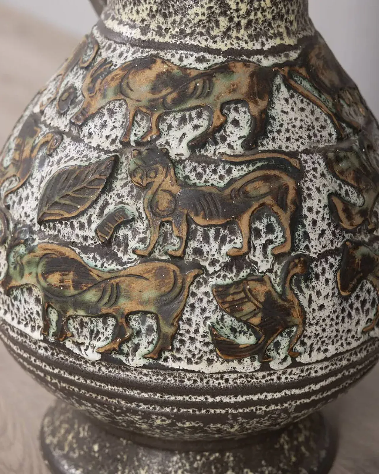 Lampada da terra in ceramica, anni '60 5