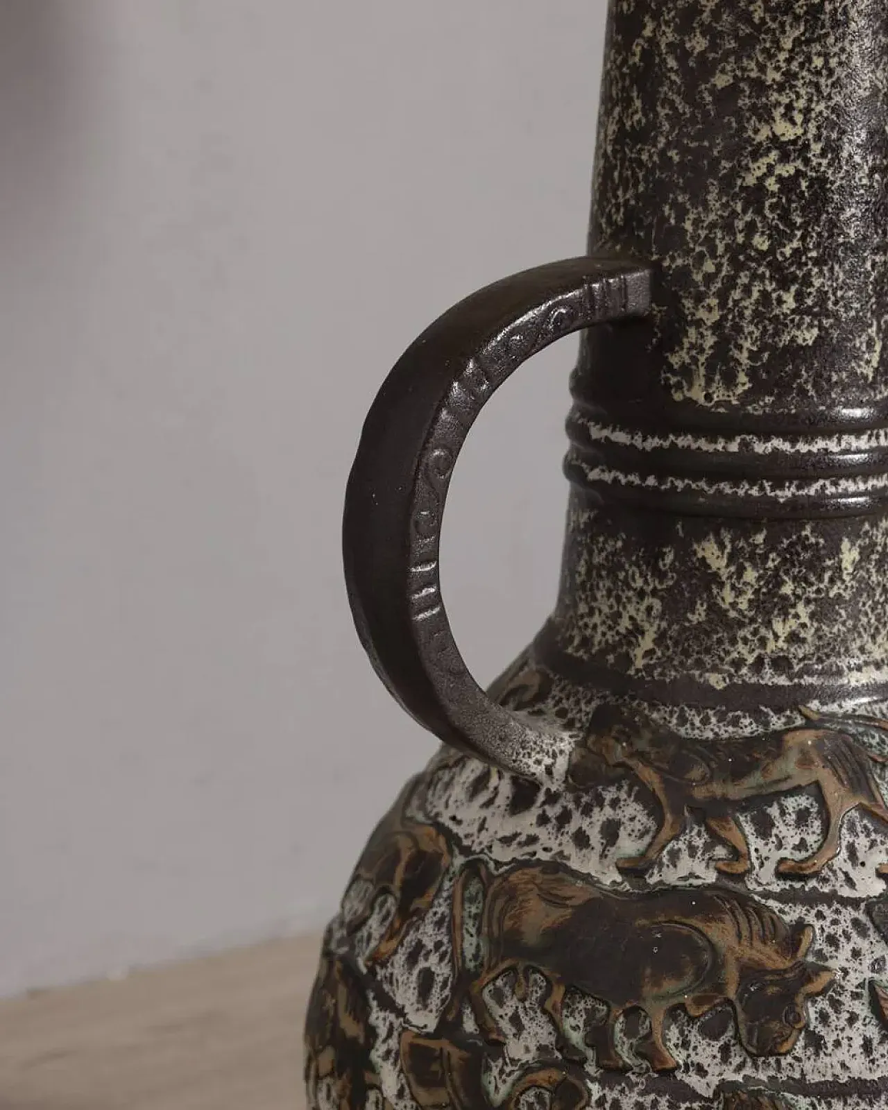 Lampada da terra in ceramica, anni '60 6