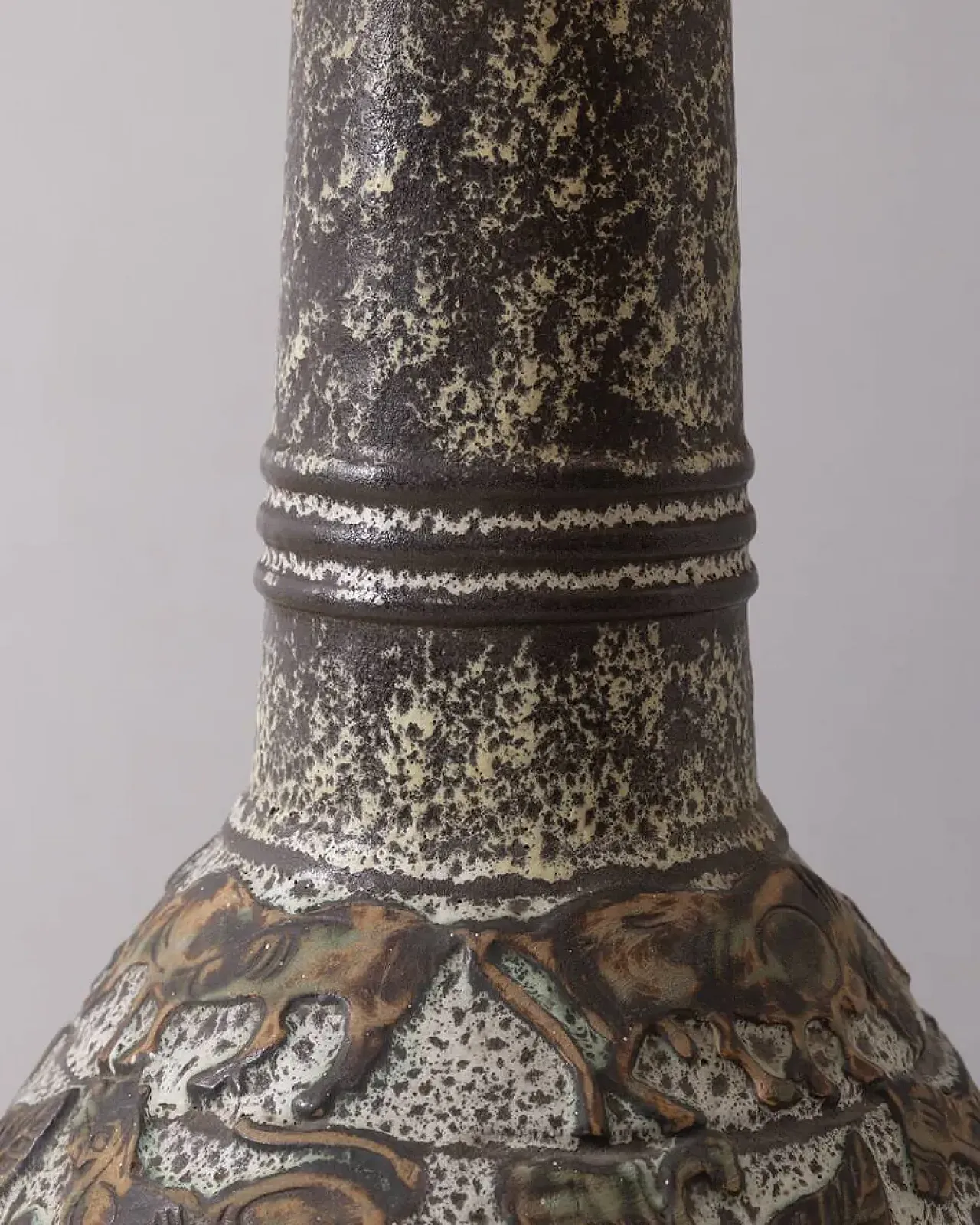 Lampada da terra in ceramica, anni '60 10