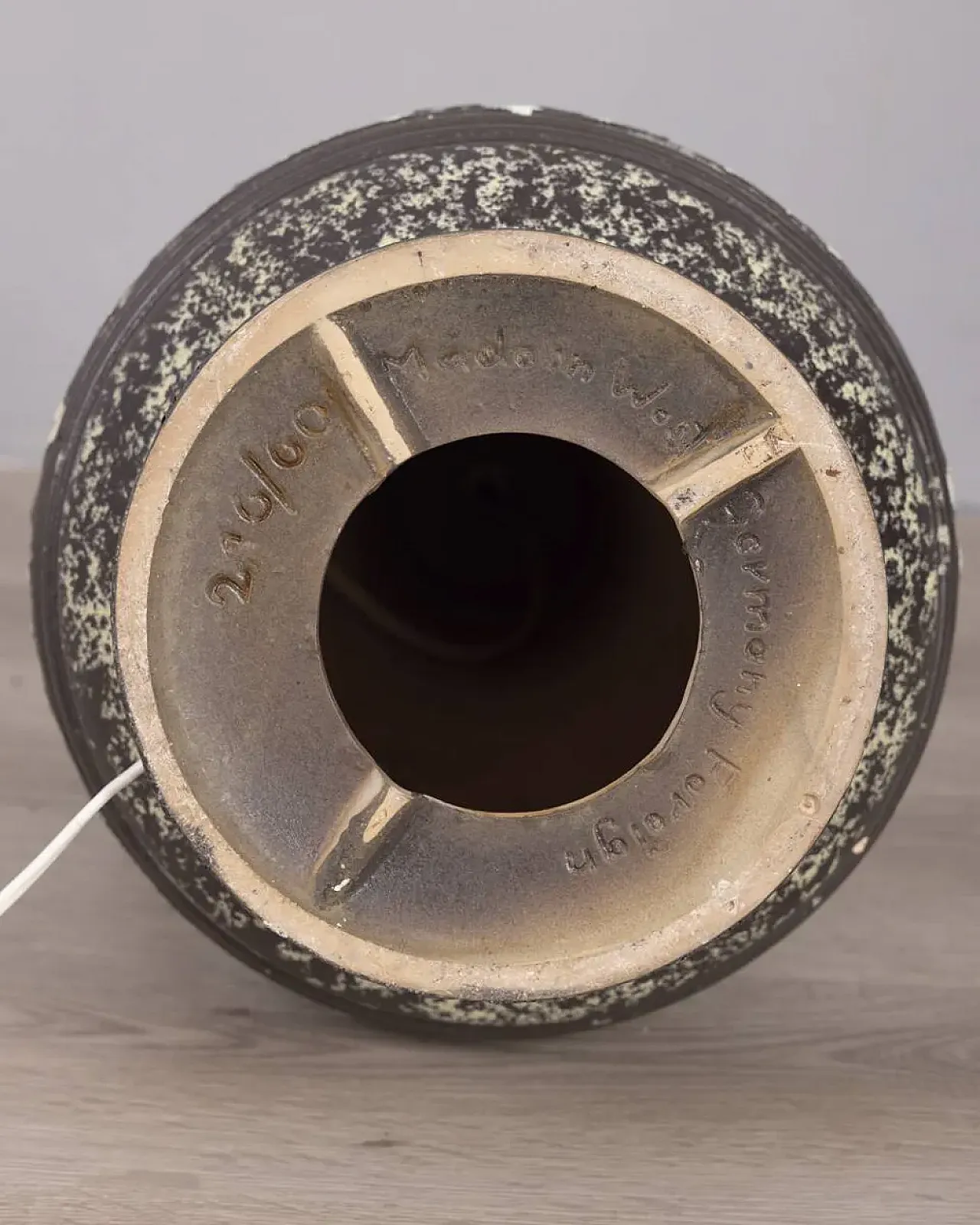 Lampada da terra in ceramica, anni '60 11