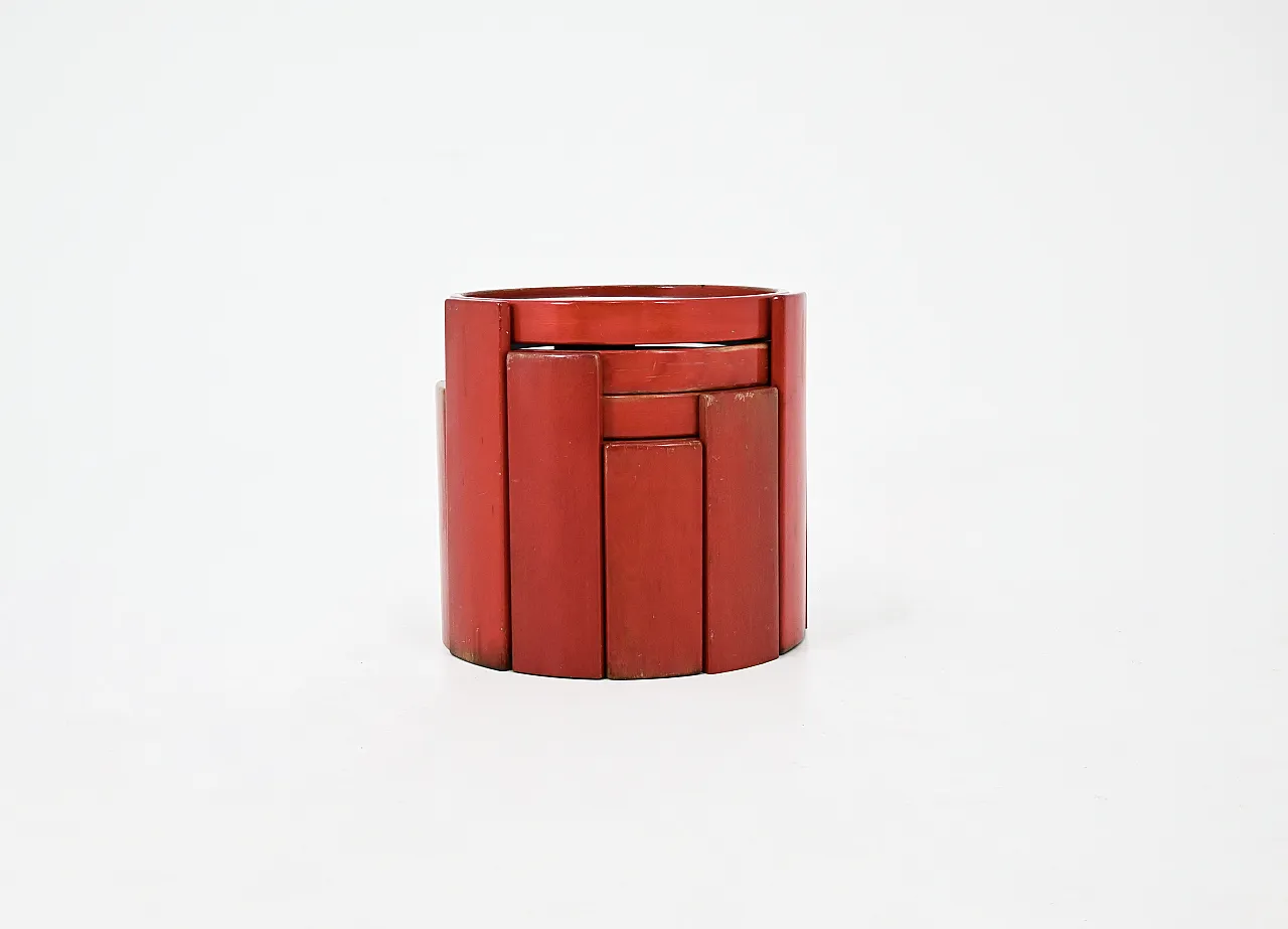 4 tavolini ad incastro modello 780 di Frattini per Cassina, anni '60 3