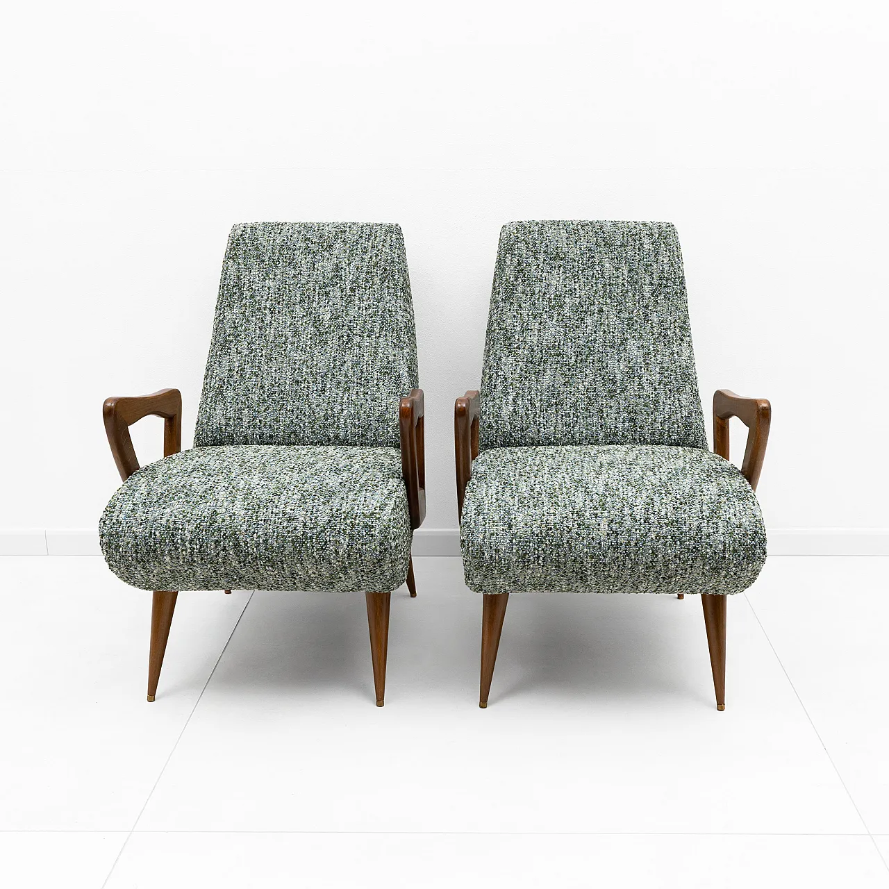 Pair of mid-century modern armchairs, 1960s 4