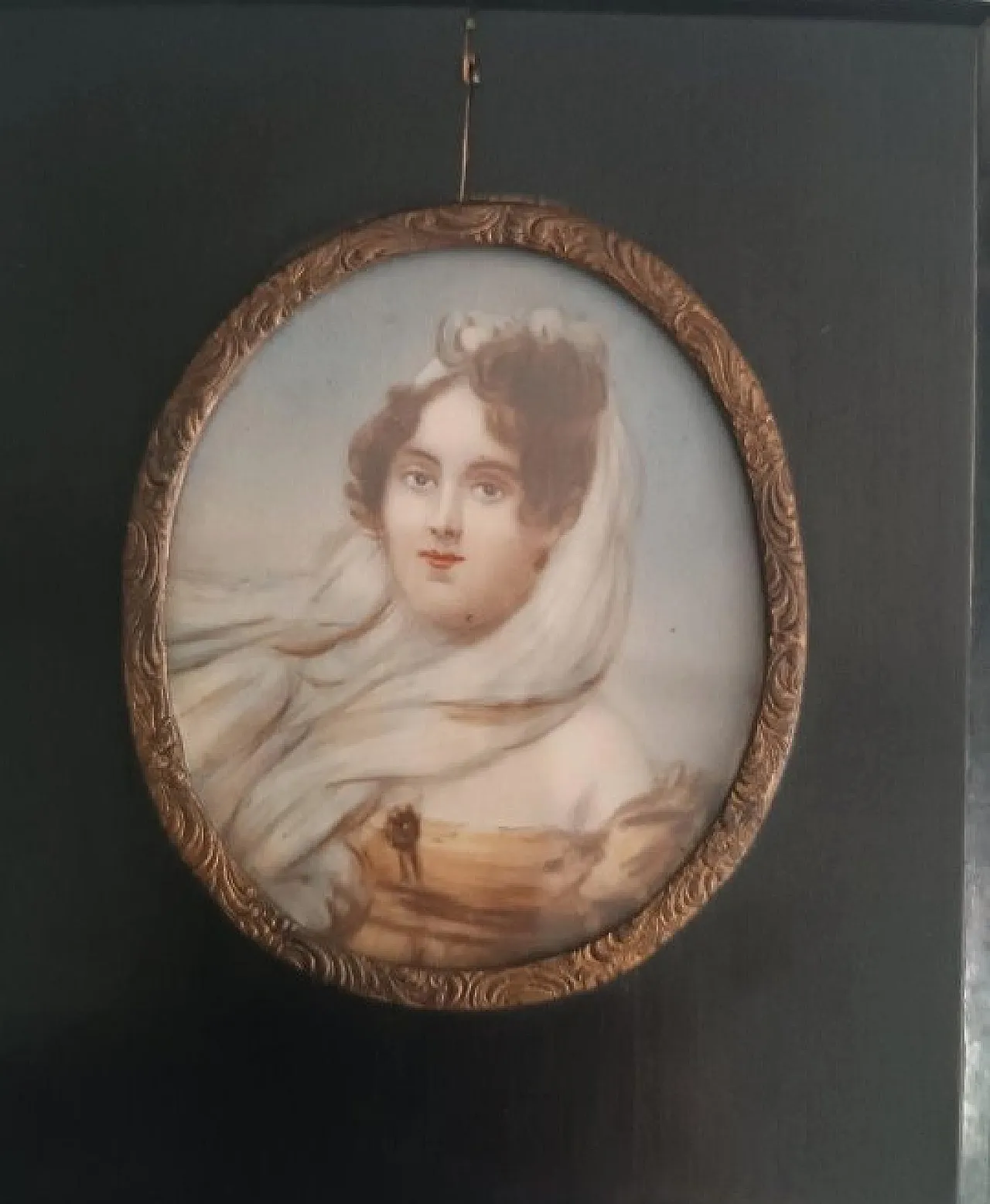 Portrait of a Lady, miniature, 19th century 3