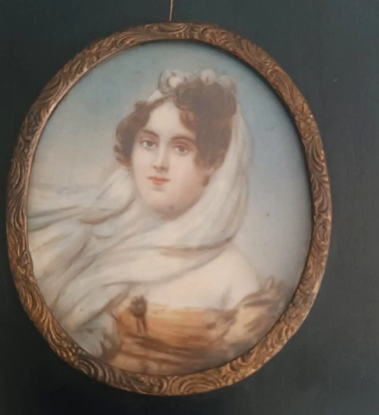 Portrait of a Lady, miniature, 19th century 4