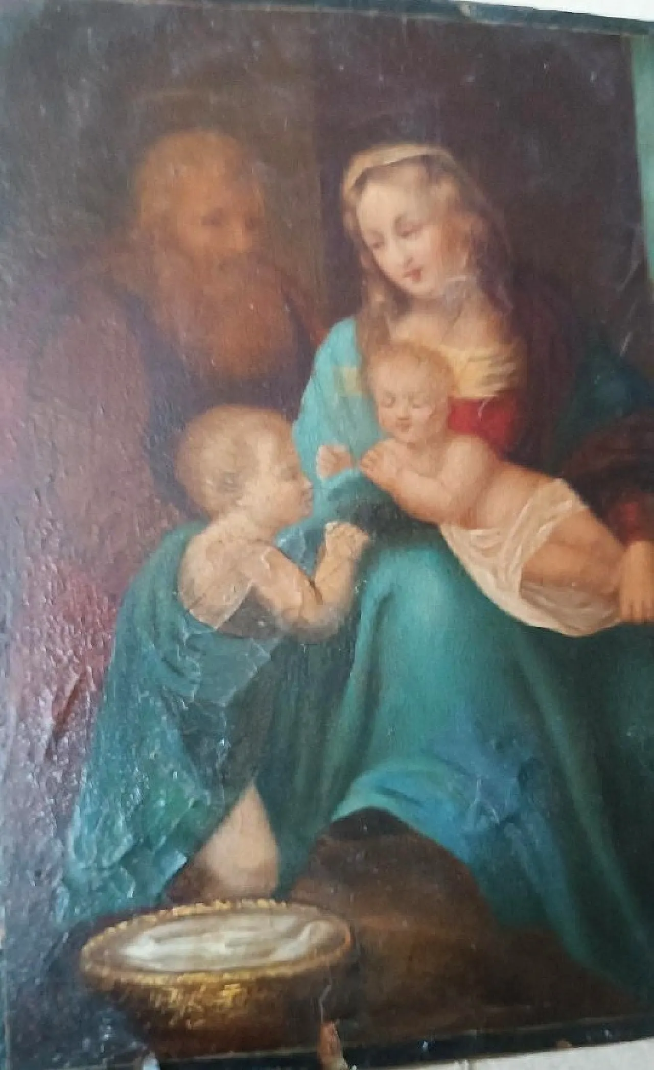 Holy Family, painted on copper, 17th century 4
