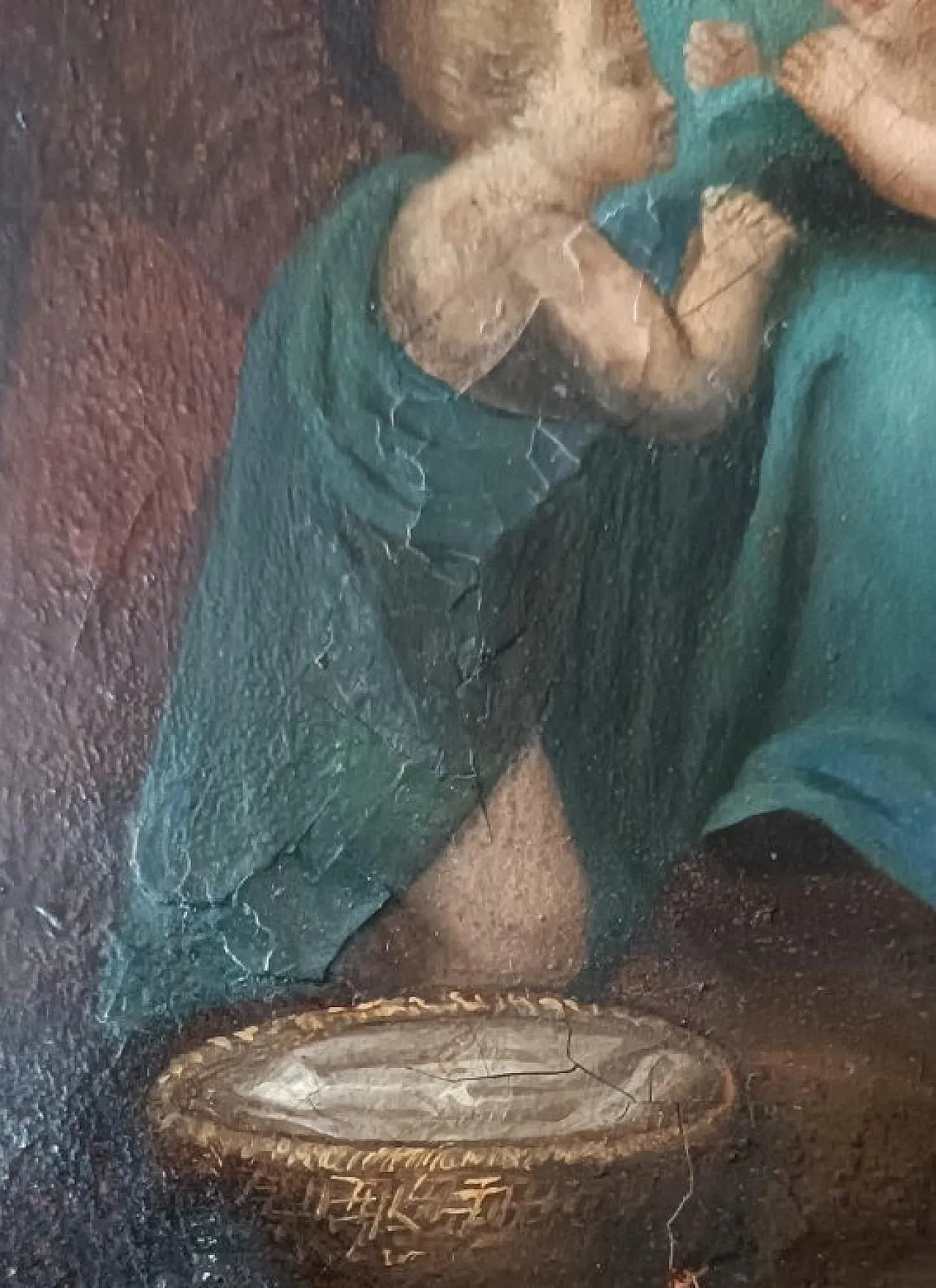Holy Family, painted on copper, 17th century 6